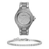  Shop Authentic Michael Kors Camille Crystal Pave Dial Silver Steel Strap Watch for Women - MK5869 - Luxxuri