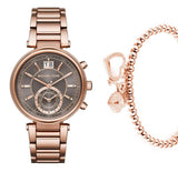  Shop Authentic Michael Kors Sawyer Rose Gold Dial Rose Gold Steel Strap Watch for Women - MK6226 - Luxxuri