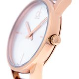  Shop Authentic Calvin Klein Stately White Dial Rose Gold Steel Strap Watch for Women - K3G23626 - Luxxuri
