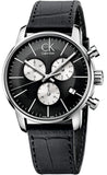  Shop Authentic Calvin Klein City Chronograph Black Dial Black Leather Strap Watch for Men - K2G271CX - Luxxuri