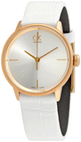  Shop Authentic Calvin Klein Accent White Dial White Leather Strap Watch for Women - K2Y2Y6K6 - Luxxuri
