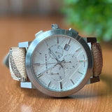  Shop Authentic Burberry The City Smoked Brown Dial Brown Leather Strap Watch for Men - BU9361 - Luxxuri