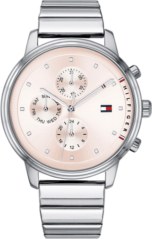  Shop Authentic Tommy Hilfiger Blake Pink Dial Silver Steel Strap Watch for Women - 1781904 - Luxxuri
