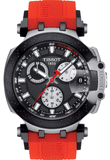  Shop Authentic Tissot T Race Chronograph Black Dial Red Silicone Strap Watch For Men - T115.417.27.051.00 - Luxxuri