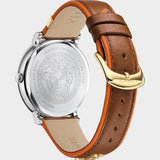  Shop Authentic Versace V-Circle Quartz Mother of Pearl Dial Brown Leather Strap Watch for Women - VBP03017 - Luxxuri