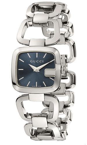  Shop Authentic Gucci G Gucci Blue Dial Silver Steel Strap Watch For Women - YA125508 - Luxxuri