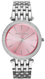  Shop Authentic Michael Kors Darci Crystal Pink Dial Silver Stainless Steel Strap Watch for Women - MK3352 - Luxxuri