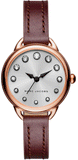  Shop Authentic Marc Jacobs Betty White Dial Brown Leather Strap Watch for Women - MJ1481 - Luxxuri
