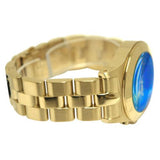  Shop Authentic Marc Jacobs Blade Chronograph Blue Dial Gold Steel Strap Watch for Women - MBM3307 - Luxxuri
