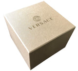  Shop Authentic Versace V-Circle Quartz Mother of Pearl Dial Brown Leather Strap Watch for Women - VBP03017 - Luxxuri