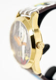  Shop Authentic Gucci G Timeless Disney Donald Duck Brown Dial Brown Leather Strap Watch For Women - YA1264167 - Luxxuri