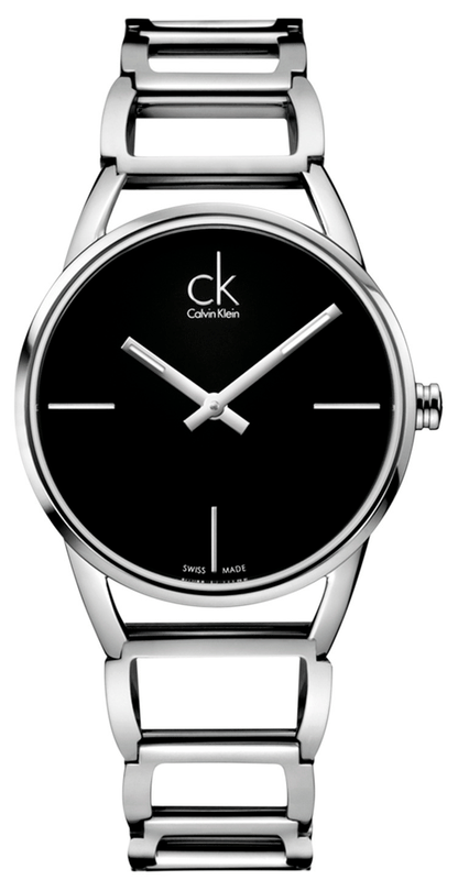  Shop Authentic Calvin Klein Stately Black Dial Silver Steel Strap Watch for Women - K3G23121 - Luxxuri