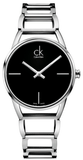  Shop Authentic Calvin Klein Stately Black Dial Silver Steel Strap Watch for Women - K3G23121 - Luxxuri