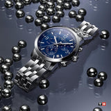  Shop Authentic Tissot PRC 200 Chronograph Quartz Blue Dial Silver Steel Strap Watch For Men - T114.417.11.047.00 - Luxxuri