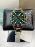  Shop Authentic Fossil Bannon Multifunction Chronograph Green Dial Gold Steel Strap Watch for Men - BQ2493 - Luxxuri