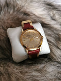  Shop Authentic Burberry The City Gold Dial Orange Leather Strap Watch for Women - BU9017 - Luxxuri