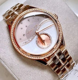  Shop Authentic Michael Kors Lauryn Rose Gold Dial Brown Steel Strap Watch for Women - MK3757 - Luxxuri