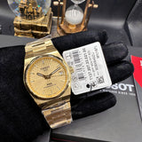  Shop Authentic Tissot PRX Powermatic 80 Gold Dial Gold Steel Strap Watch for Men - T137.207.33.021.00 - Luxxuri
