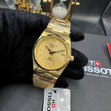  Shop Authentic Tissot PRX Powermatic 80 Gold Dial Gold Steel Strap Watch for Men - T137.207.33.021.00 - Luxxuri