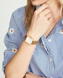 Tory Burch Robinson White Dial Brown Leather Strap Watch for Women - TBW1503