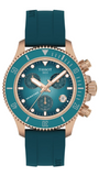 Tissot Seastar 1000 Chronograph Turqouise Dial Turqouise Rubber Strap Watch for Women - T120.217.37.041.00