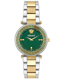  Shop Authentic Versace Reve Analog Green Dial Two Tone Steel Strap Watch for Women - VE8B00524 - Luxxuri