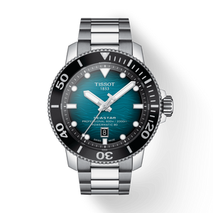 Tissot Seastar 2000 Professional Powermatic 80 Blue Dial Silver Steel Strap Watch for Men - T120.607.11.041.00