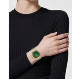  Shop Authentic Versace V-Code Analog Green Dial Two Tone Steel Strap Watch for Women - VE8I00424 - Luxxuri