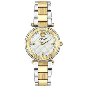  Shop Authentic Versace Reve Analog White Dial Two Tone Steel Strap Watch for Women - VE8B00724 - Luxxuri