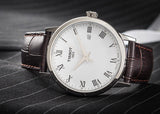 Tissot T Classic Dream Quartz White Dial Brown Leather Strap Watch for Men - T129.410.16.013.00