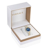  Shop Authentic Versace Hellenyium Quartz Blue Dial Two Tone Steel Strap Watch for Women - VE2S00522 - Luxxuri