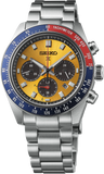 Seiko Prospex Solar Chronograph 1969 Re-interpretation Orange Dial Silver Steel Strap Watch for Men - SSC947