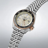  Shop Authentic Seiko 5 GMT Sport Asia Exclusive Limited Edition Off White Dial Silver Steel Strap Watch for Men - SSK046K1 - Luxxuri