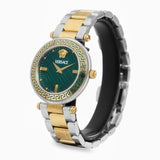  Shop Authentic Versace Reve Analog Green Dial Two Tone Steel Strap Watch for Women - VE8B00524 - Luxxuri