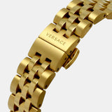  Shop Authentic Versace Hellenyium Quartz Black Dial Gold Steel Strap Watch for Women - VE2S00622 - Luxxuri