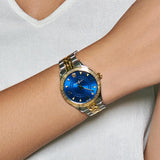  Shop Authentic Versace Hellenyium Quartz Blue Dial Two Tone Steel Strap Watch for Women - VE2S00522 - Luxxuri