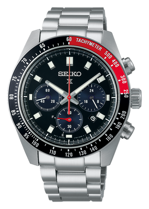  Shop Authentic Seiko Prospex Speedtimer Solar Chronograph Black Dial Silver Steel Strap Watch for Men - SSC915 - Luxxuri