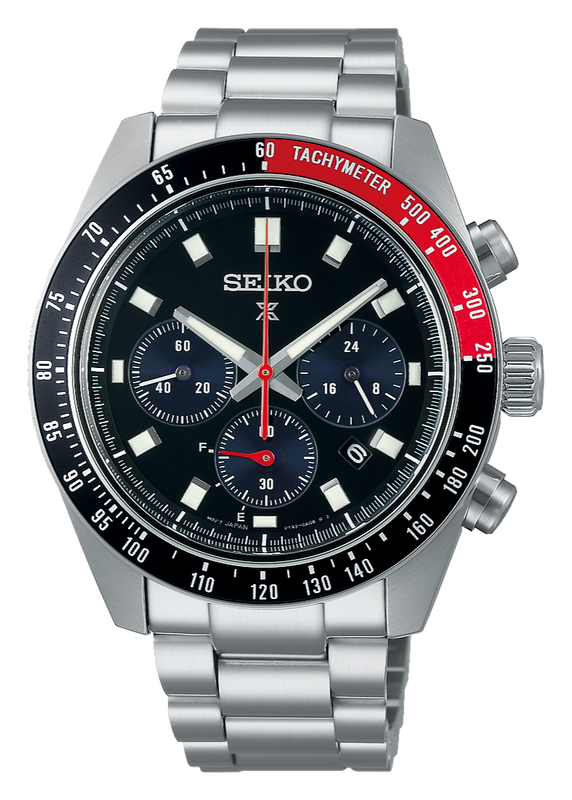  Shop Authentic Seiko Prospex Speedtimer Solar Chronograph Black Dial Silver Steel Strap Watch for Men - SSC915 - Luxxuri