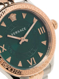  Shop Authentic Versace Hellenyium Quartz Green Dial Two Tone Steel Strap Watch for Women - VE2S00422 - Luxxuri