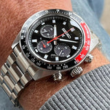  Shop Authentic Seiko Prospex Speedtimer Solar Chronograph Black Dial Silver Steel Strap Watch for Men - SSC915 - Luxxuri