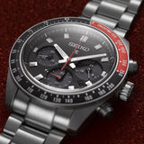  Shop Authentic Seiko Prospex Speedtimer Solar Chronograph Black Dial Silver Steel Strap Watch for Men - SSC915 - Luxxuri