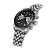 Tudor Black Bay Chrono Black Dial Silver Steel Strap Watch for Men - M79360N-0013