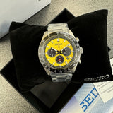  Shop Authentic Seiko Prospex Speedtimer Solar Chronograph Yellow Dial Silver Steel Strap Watch for Men - SSC929 - Luxxuri