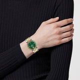  Shop Authentic Versace Reve Analog Green Dial Two Tone Steel Strap Watch for Women - VE8B00524 - Luxxuri