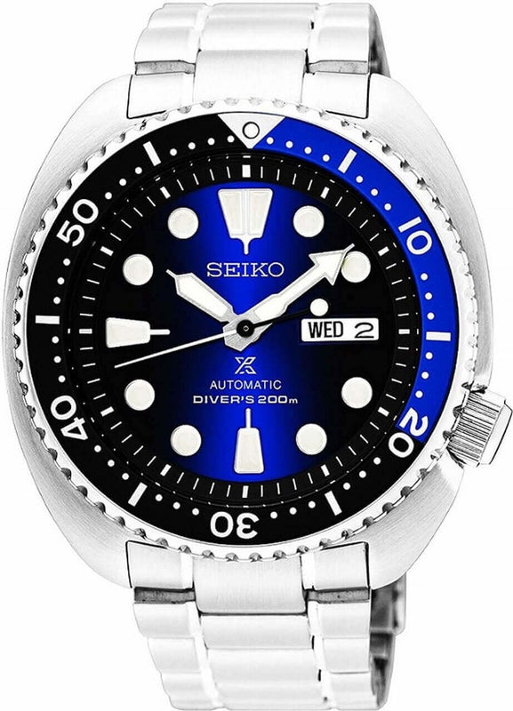  Shop Authentic Seiko Prospex Deep Blue Batman Turtle Diver's Automatic Blue Dial Silver Steel Strap Watch for Men - SRPC25J1 - Luxxuri