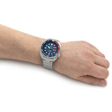  Shop Authentic Seiko Prospex PADI Special Edition Automatic Blue Dial Silver Steel Strap Watch for Men - SRPE99 - Luxxuri