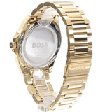 Hugo Boss Strike Blue Dial Gold Steel Strap Watch for Men - 1514172