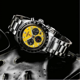  Shop Authentic Seiko Prospex Speedtimer Solar Chronograph Yellow Dial Silver Steel Strap Watch for Men - SSC929 - Luxxuri