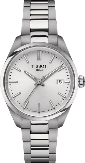 Tissot PR 100 Quartz Silver Dial Silver Steel Strap Watch for Women - T156.210.11.031.00