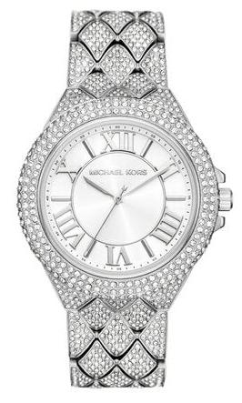 Shop Authentic Michael Kors Camille Three-Hand Crystals Silver Dial Silver Steel Strap Watch for Women - MK4803 - Luxxuri